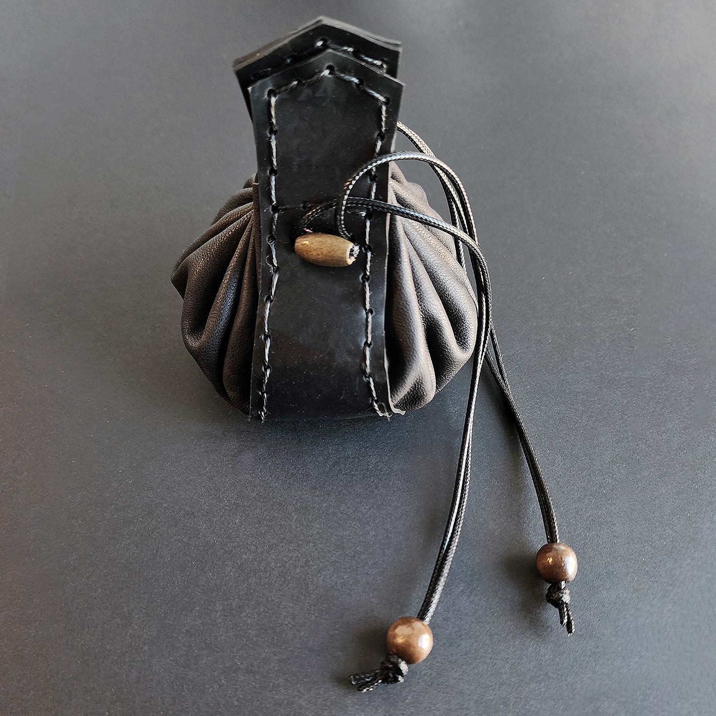 Bourse en cuir - Chocolat
