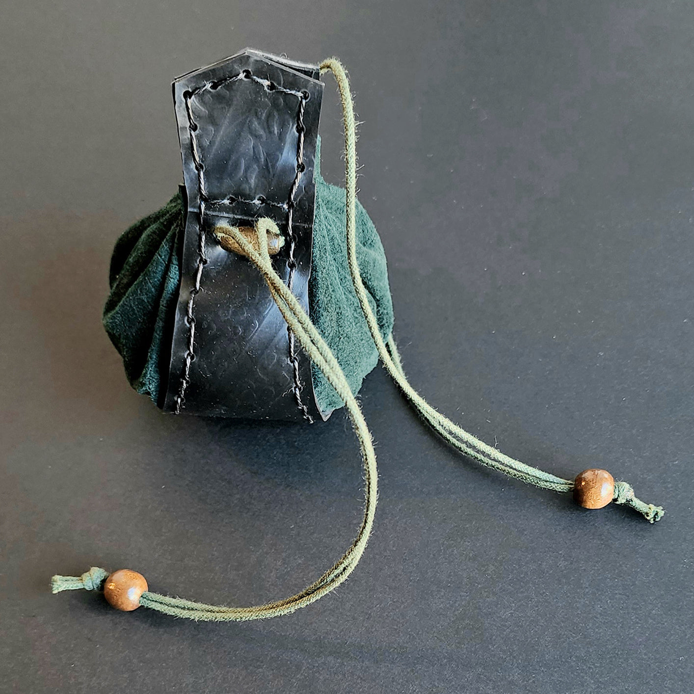Bourse en cuir - Vert