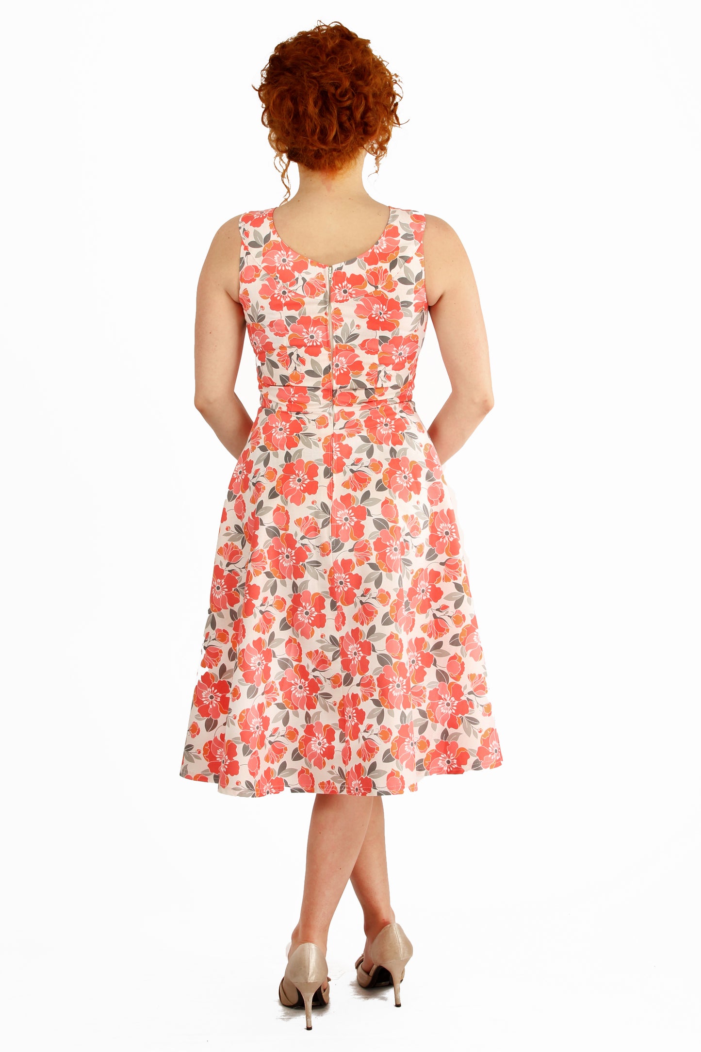 Robe Edna - Fleuri Corail