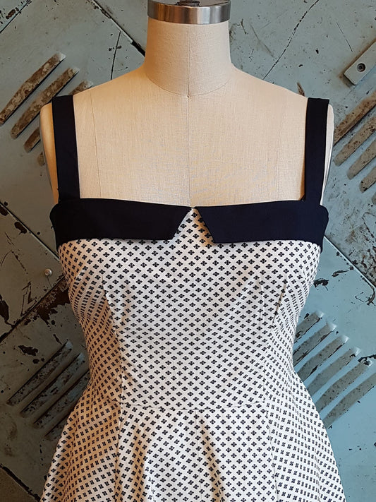 Robe Sally - Ivoire/Marine