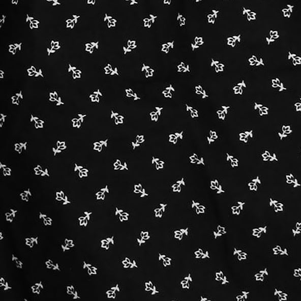 Robe Margo - Noir Mini Fleurs