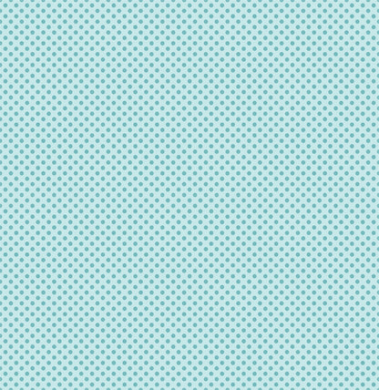 Millie Dress - Aqua Polka Dots