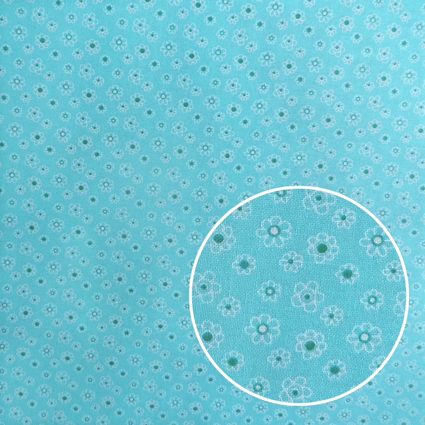 Robe Zelda - Fleurettes Aqua