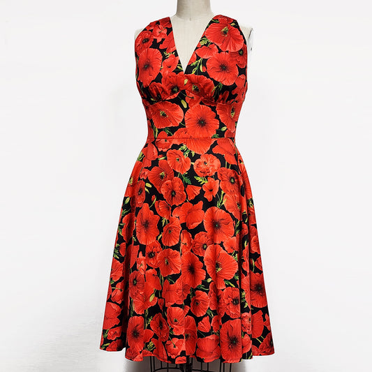 Robe Anaïs - Coquelicots