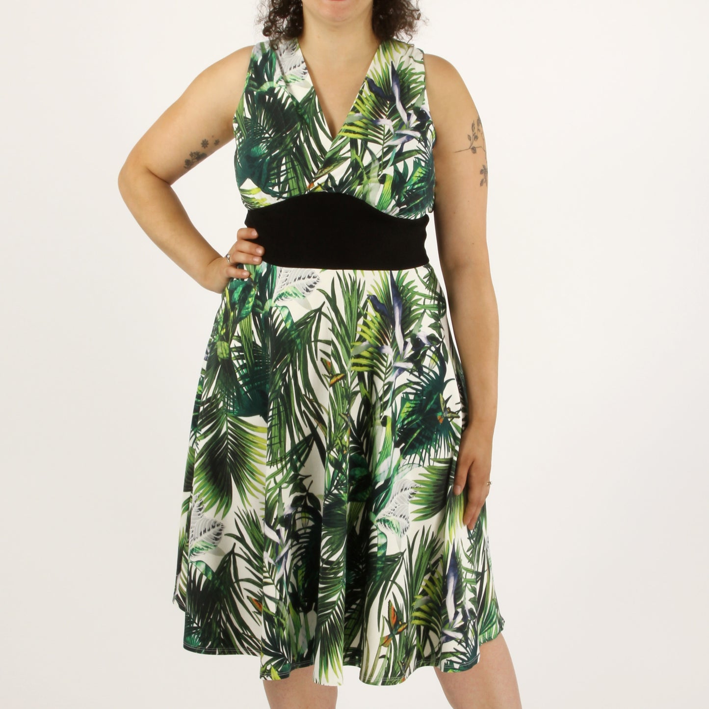 Robe Dinah - Feuillage Vert
