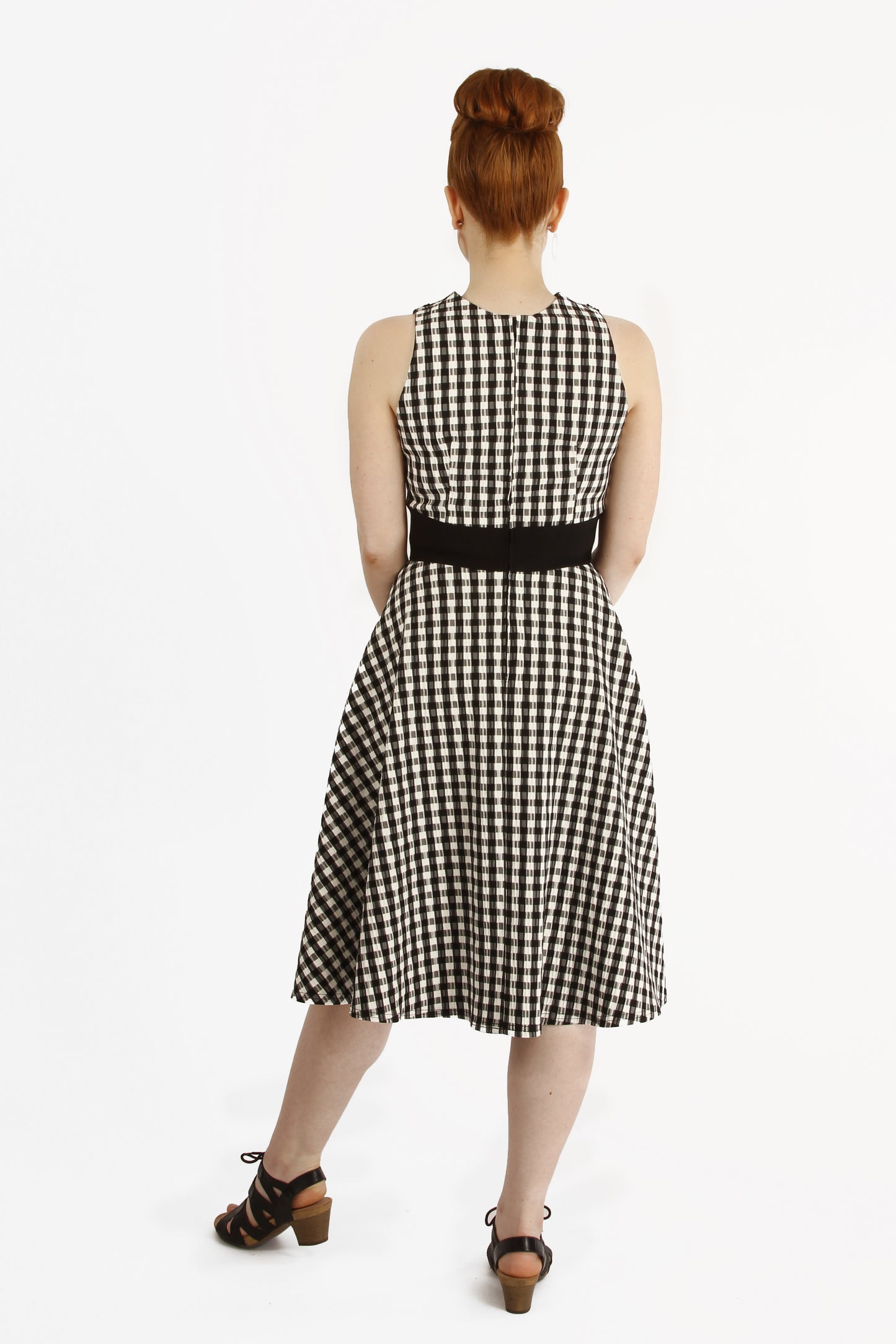 Robe Dinah - Vichy Noir et Blanc