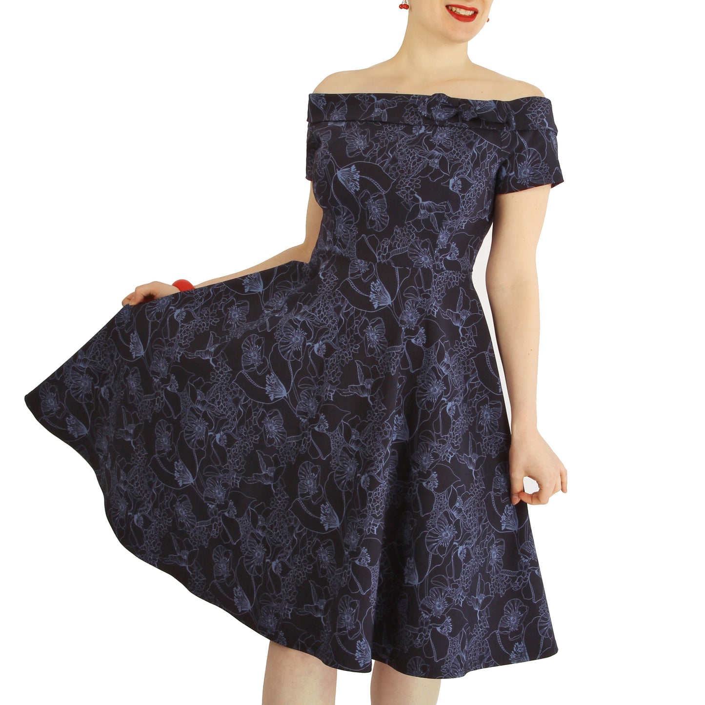 Robe Katie - Floral Navy