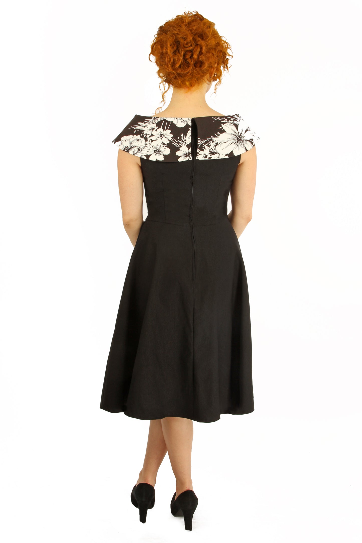 Robe Loris - Noir Fleuri