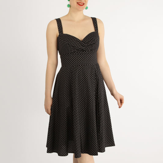 Robe Margo - Noir Mini Fleurs