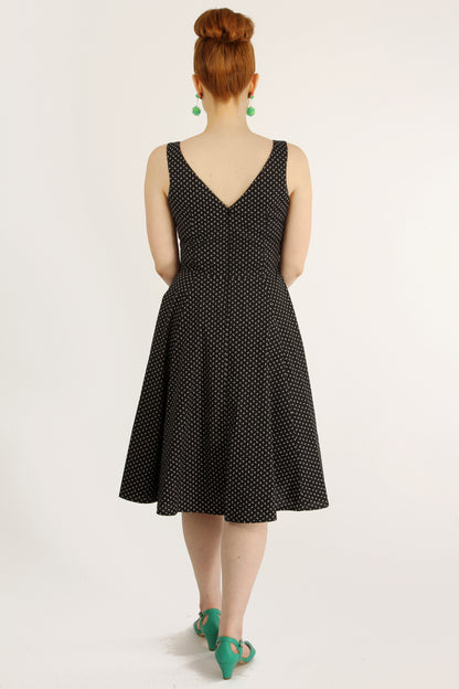 Robe Margo - Noir Mini Fleurs
