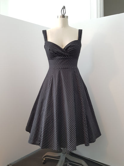 Robe Margo - Noir Mini Fleurs