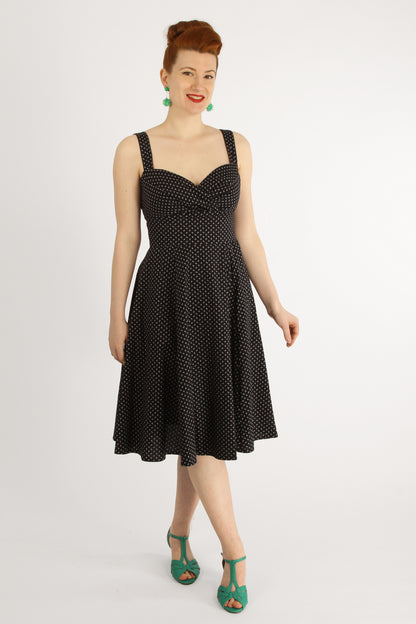Robe Margo - Noir Mini Fleurs