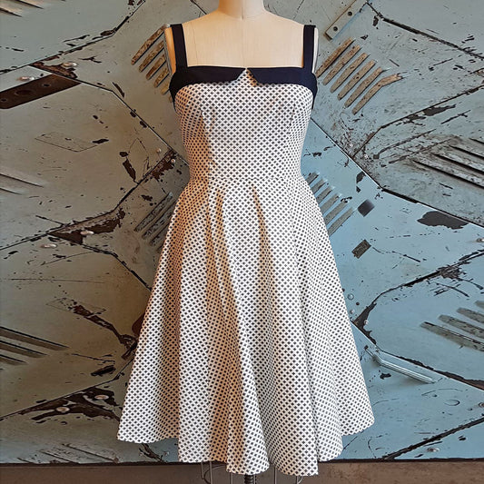 Robe Sally - Ivoire/Marine