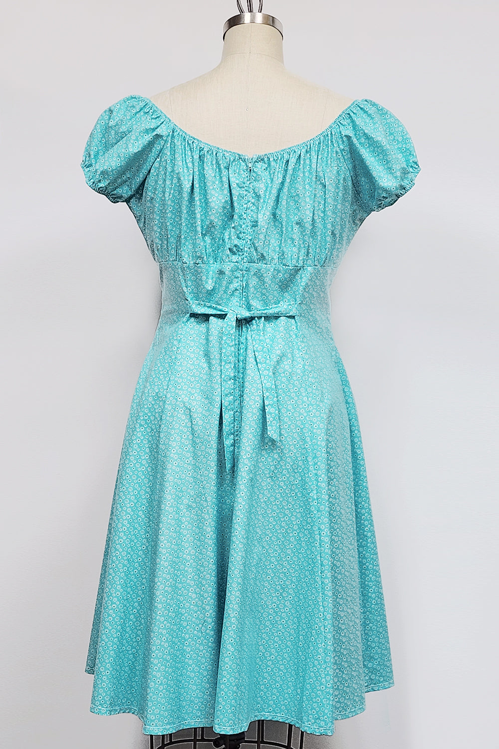 Robe Zelda - Fleurettes Aqua