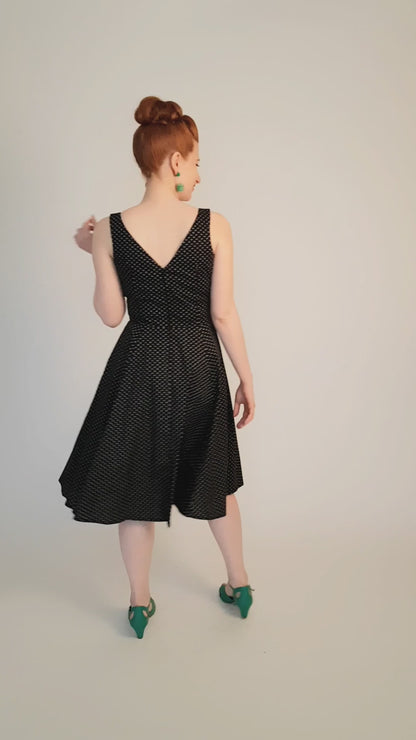 Robe Margo - Noir Mini Fleurs