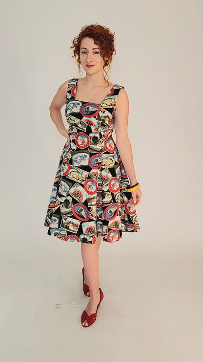 Robe Tillie - Bleu Foral