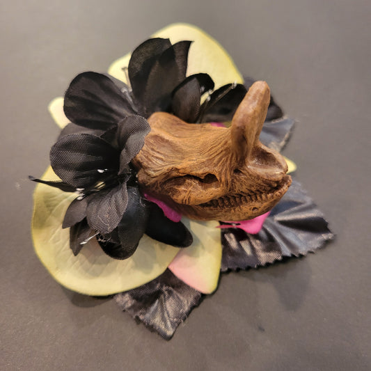 Fleur à cheveux crâne Dinosaure