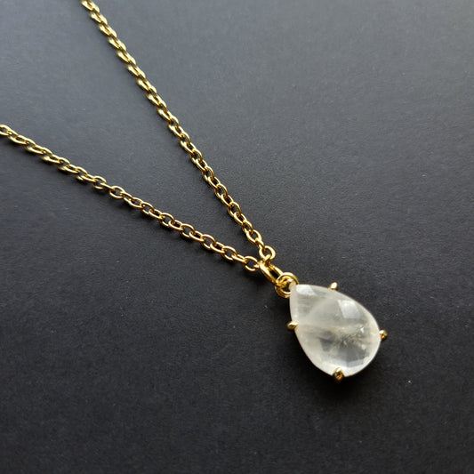 Collier avec Quartz Clair