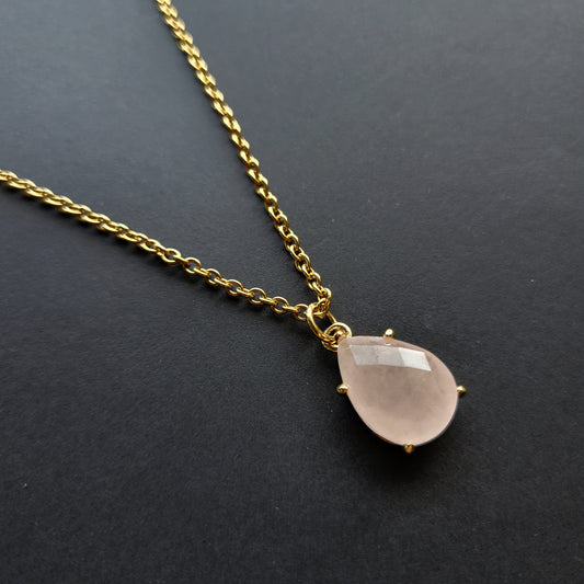 Collier Quartz Rose