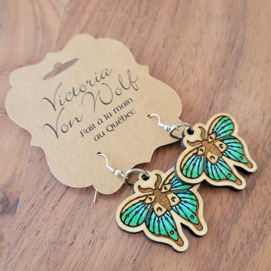 Boucles d'Oreilles Papillon de Nuit
